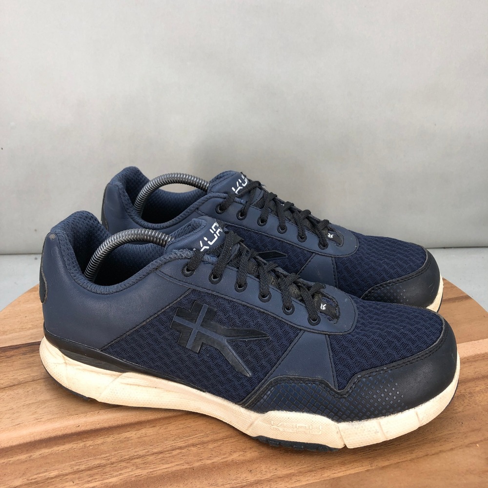 Kuru Quantam Mens Size 10.5 Wide Navy Blue Athletic Shoes Comfort Cushioned
